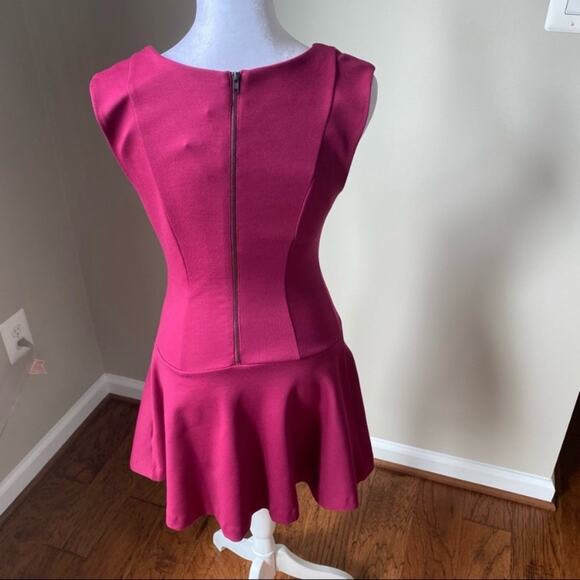 FREE PEOPLE Cha Cha Fuschia Skater Dress - Picture 7 of 8
